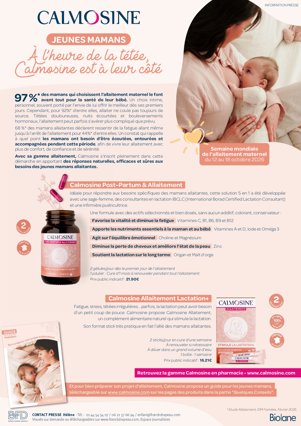 CALMOSINE | Allaitement