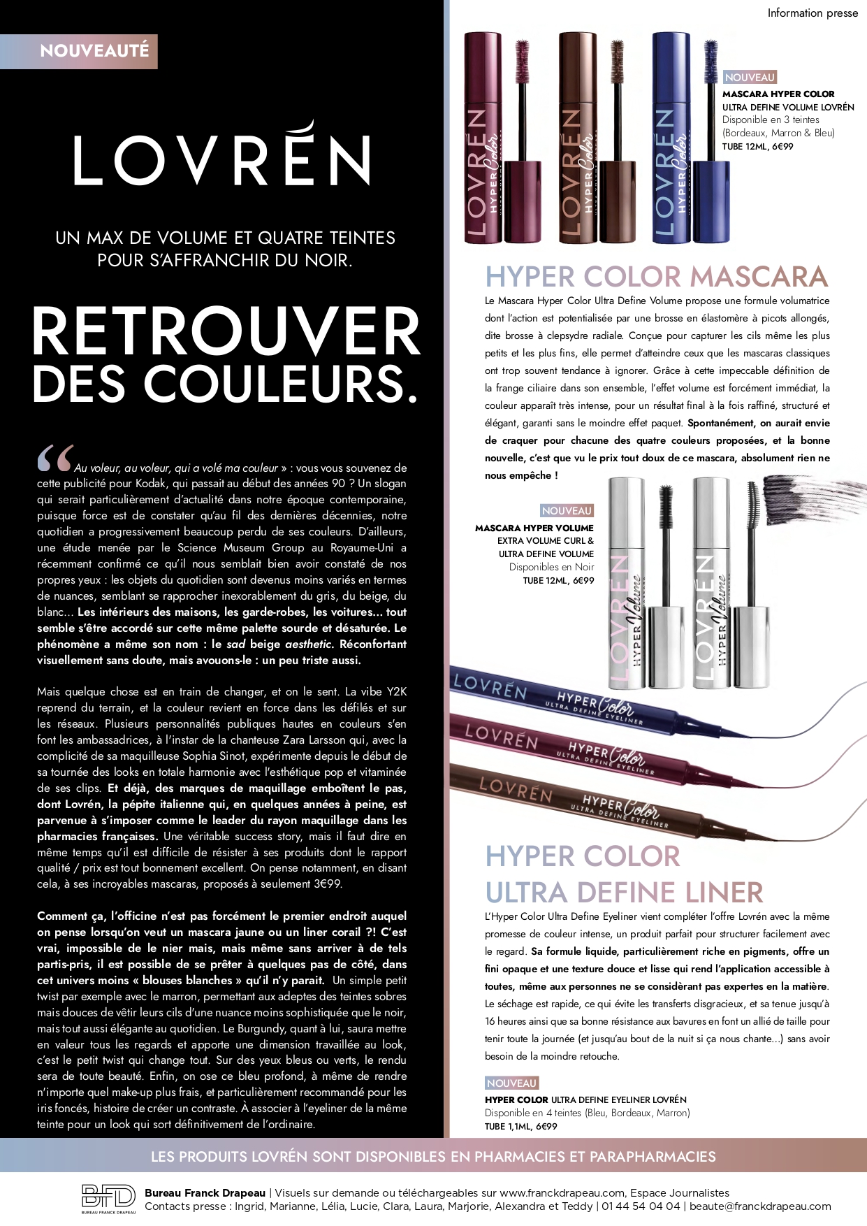 Lovrén I Mascaras & Eyeliners Colorés