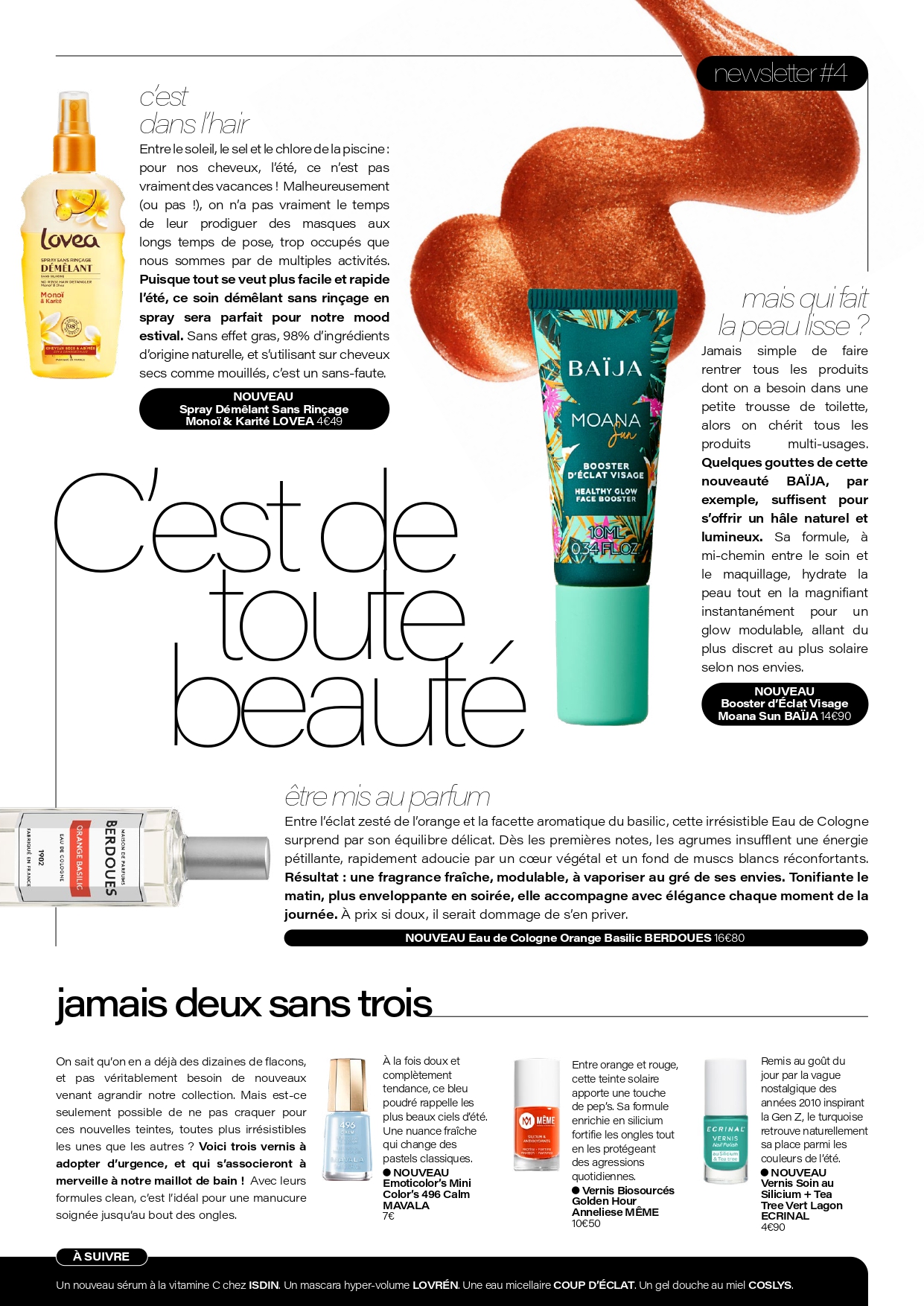 Newsletter | C&rsquo;est De Toute Beauté #4