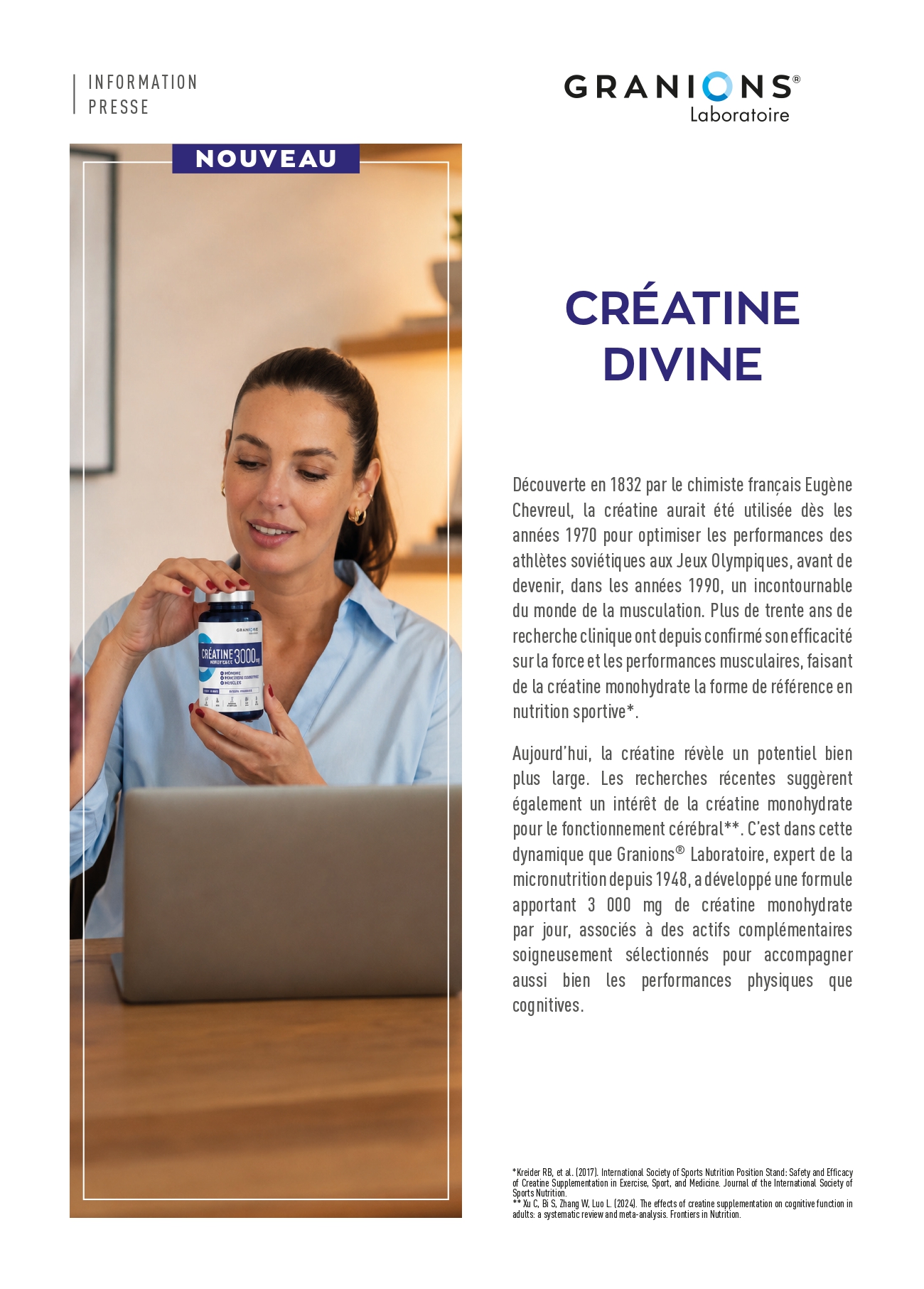 Granions Laboratoire I Créatine