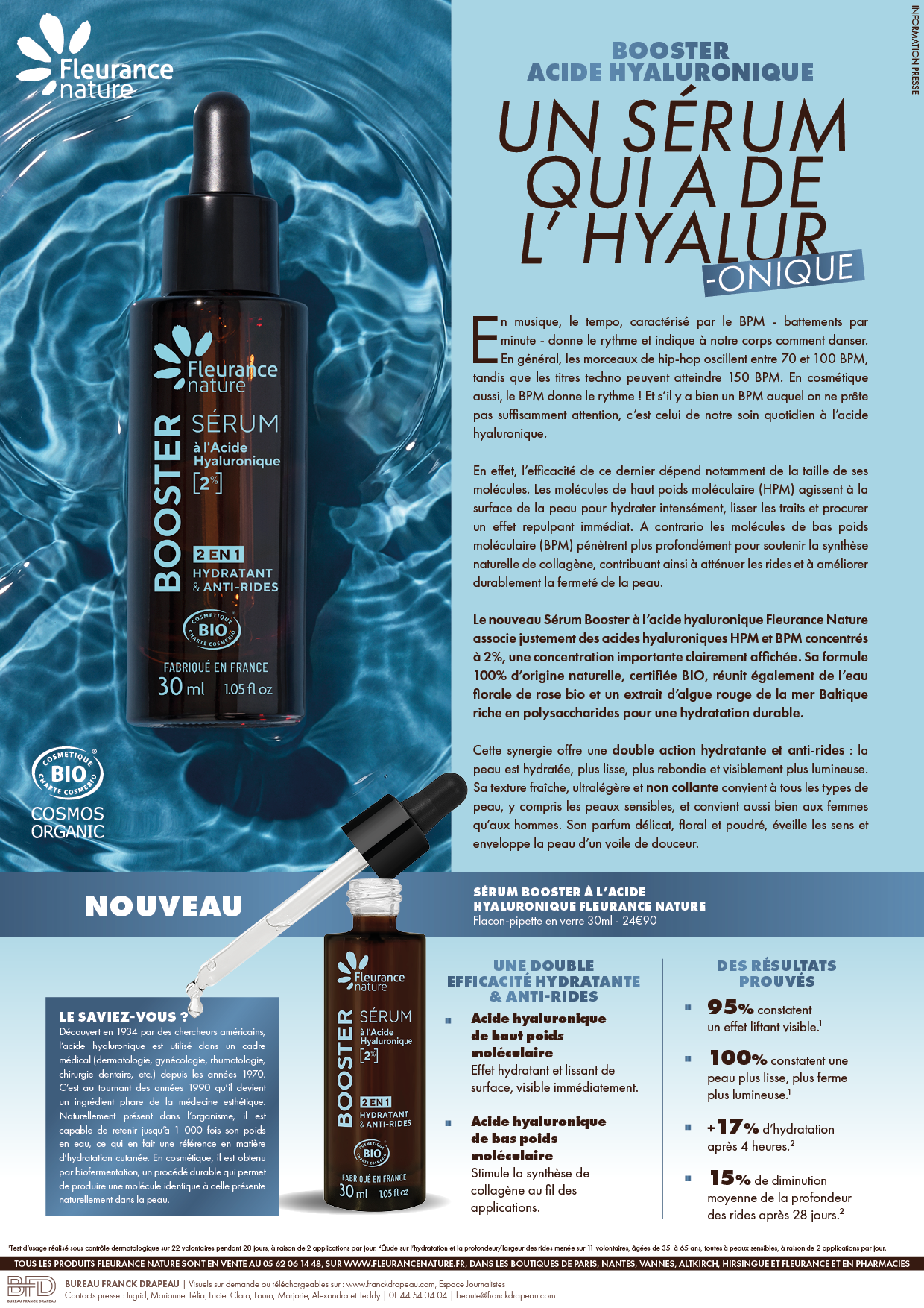 Fleurance Nature | Sérum booster Acide Hyaluronique