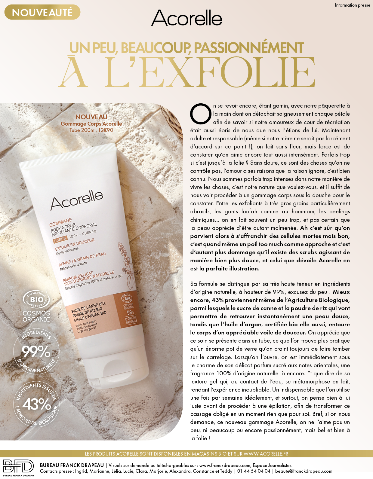 Acorelle | Gommage Corps