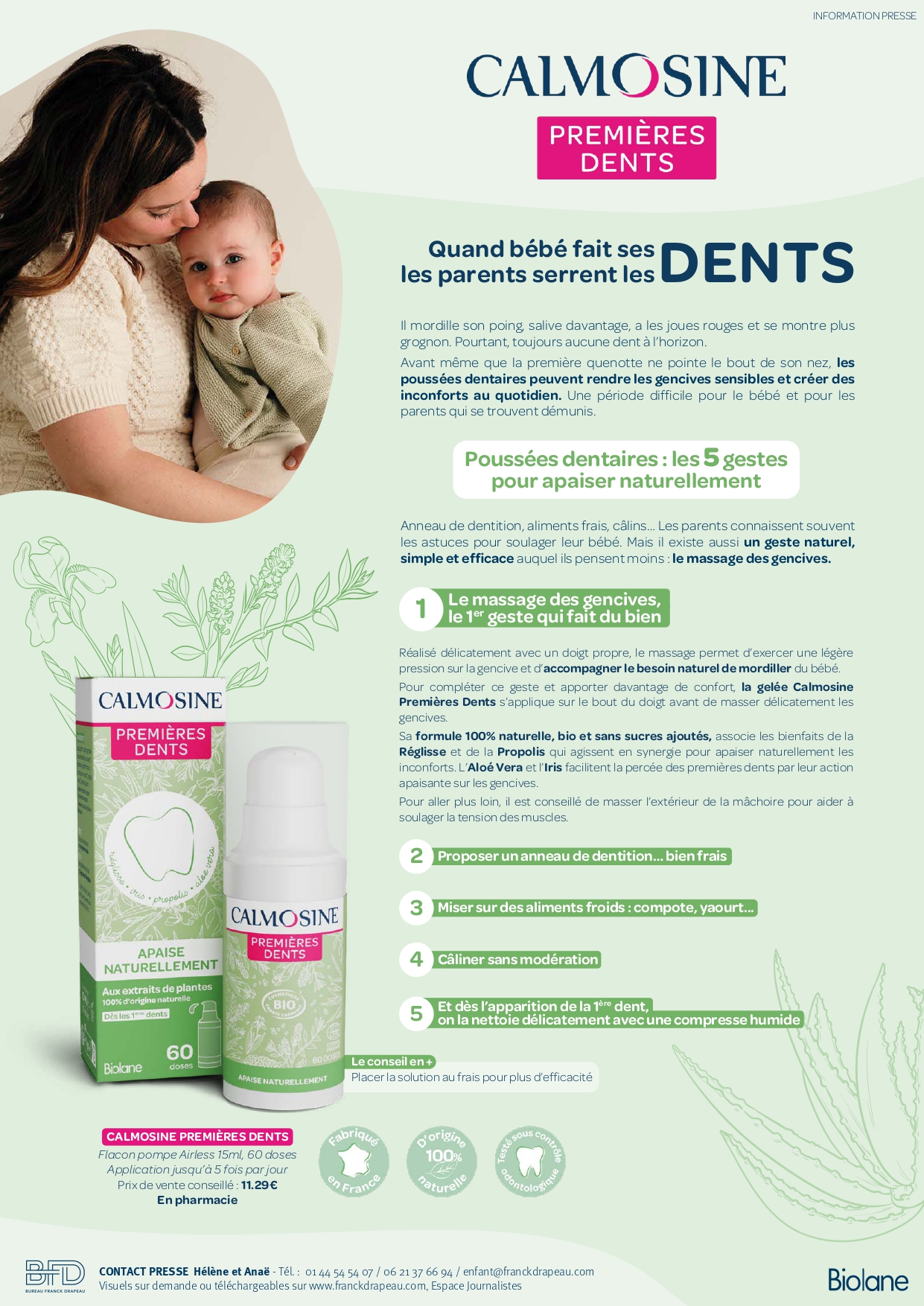 CALMOSINE | Premières Dents