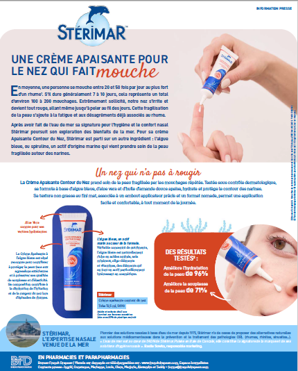 Stérimar | Une crème contour du nez qui fait mouche